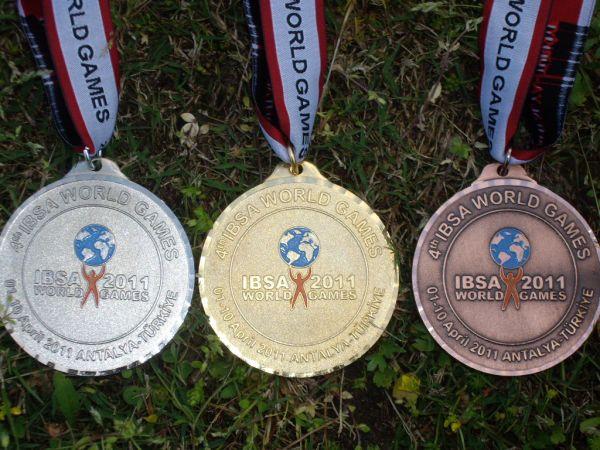 The ibsa world games medals